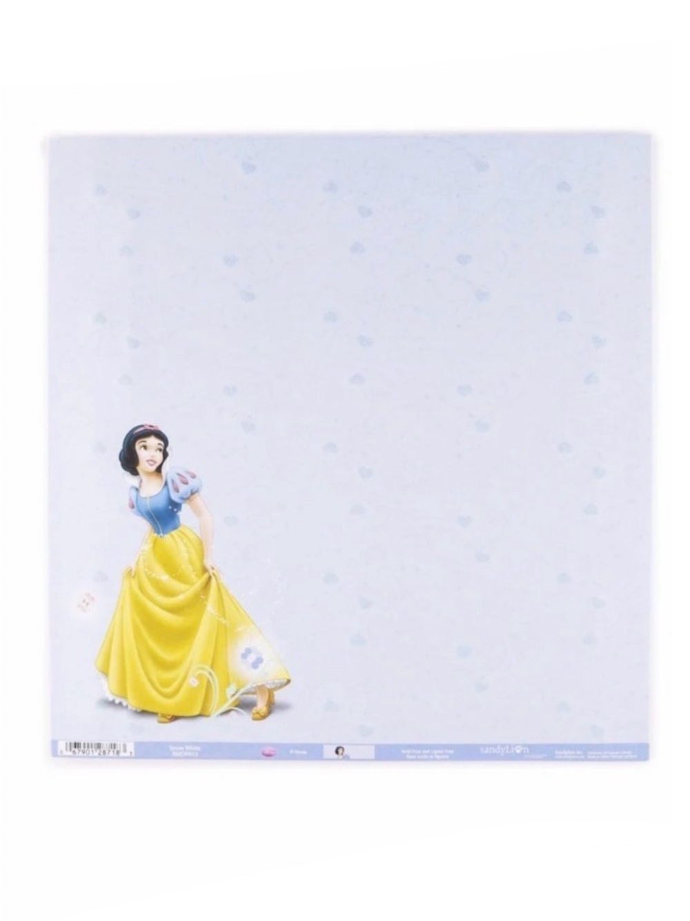 Disney Snow White Scrapbook Paper Pack Of 25 Size 12"W x 12.5"H.